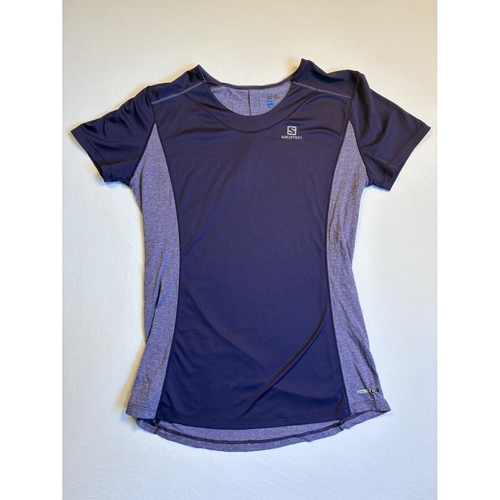Salomon Women's Agile Short Sleeve Running Tee Size S Medieval Blue